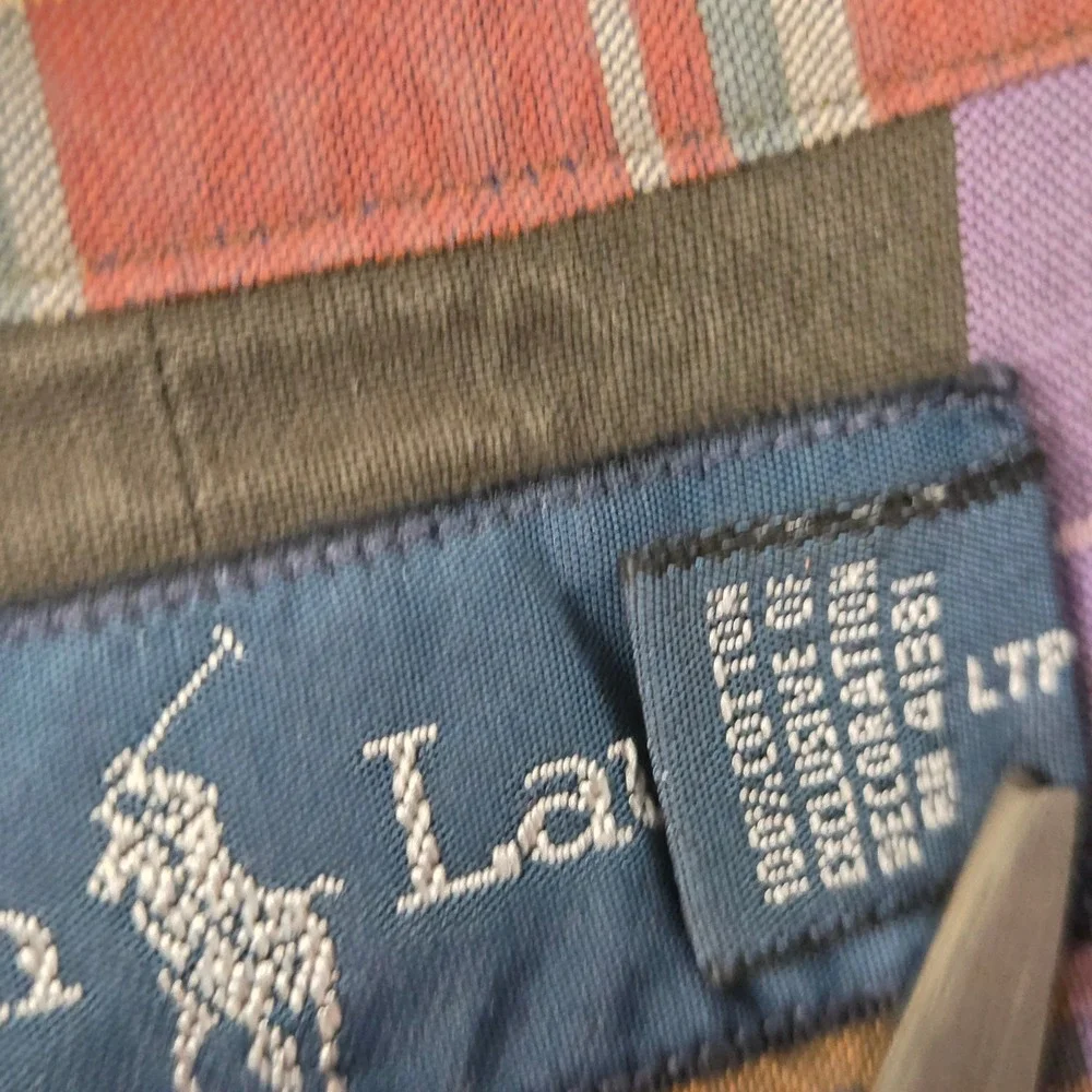 Vintage Y2K Ralph Lauren Mens Large Classic Fit Plaid Button Down Shirt Preppy